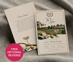 Tennis Birthday Invitation - Old Money Style 30th