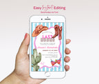 Last Rodeo Bachelorette Invitations - Illustrated Bridal Party Invite Template