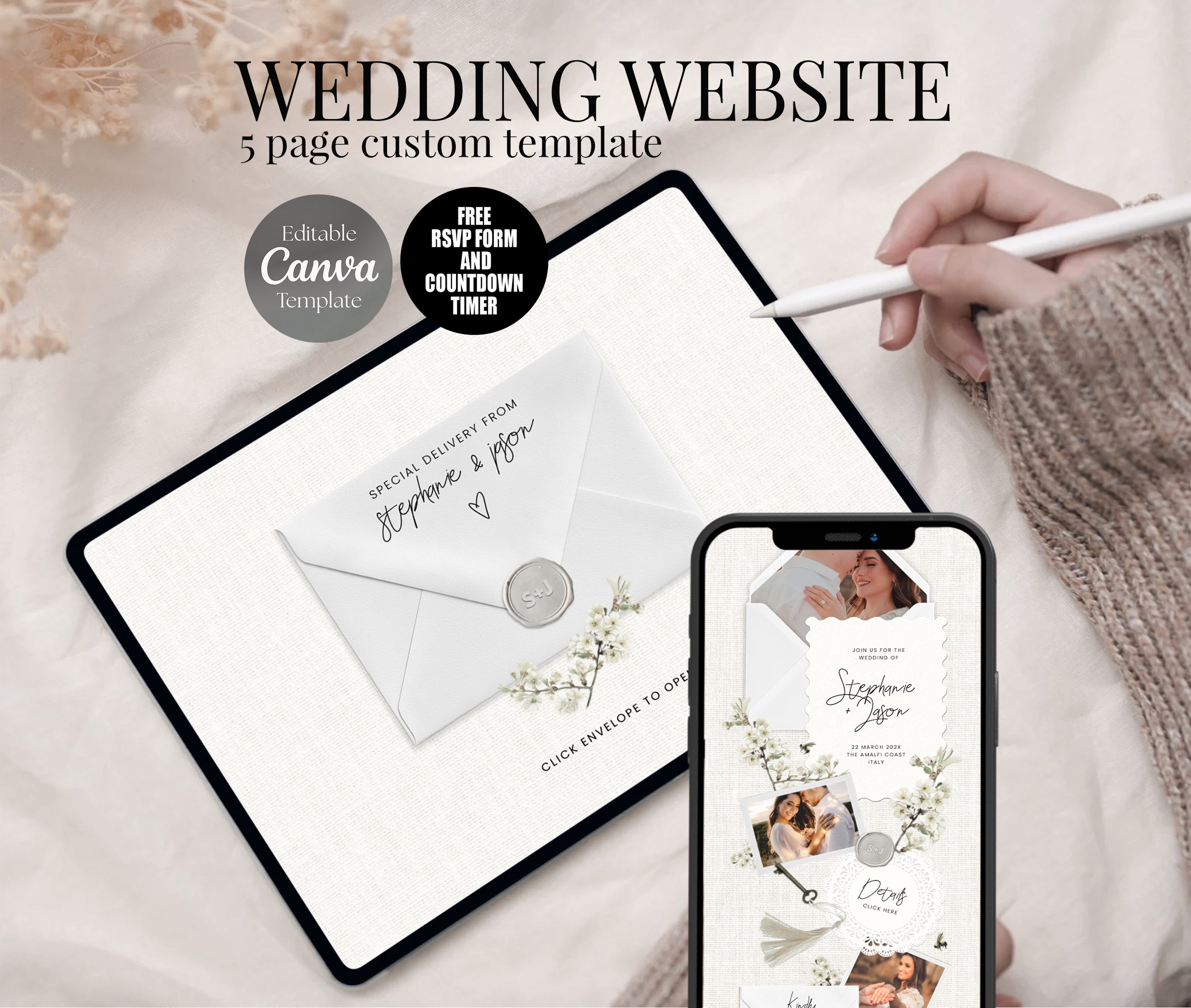 Wedding Website with RSVP - Affection