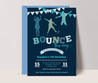 Lets Jump Boys Birthday Invitation