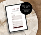 Wedding Website with RSVP - Burgundy