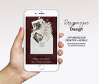 Burgundy Save the Date Website