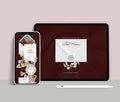 Wedding Website with RSVP - Burgundy