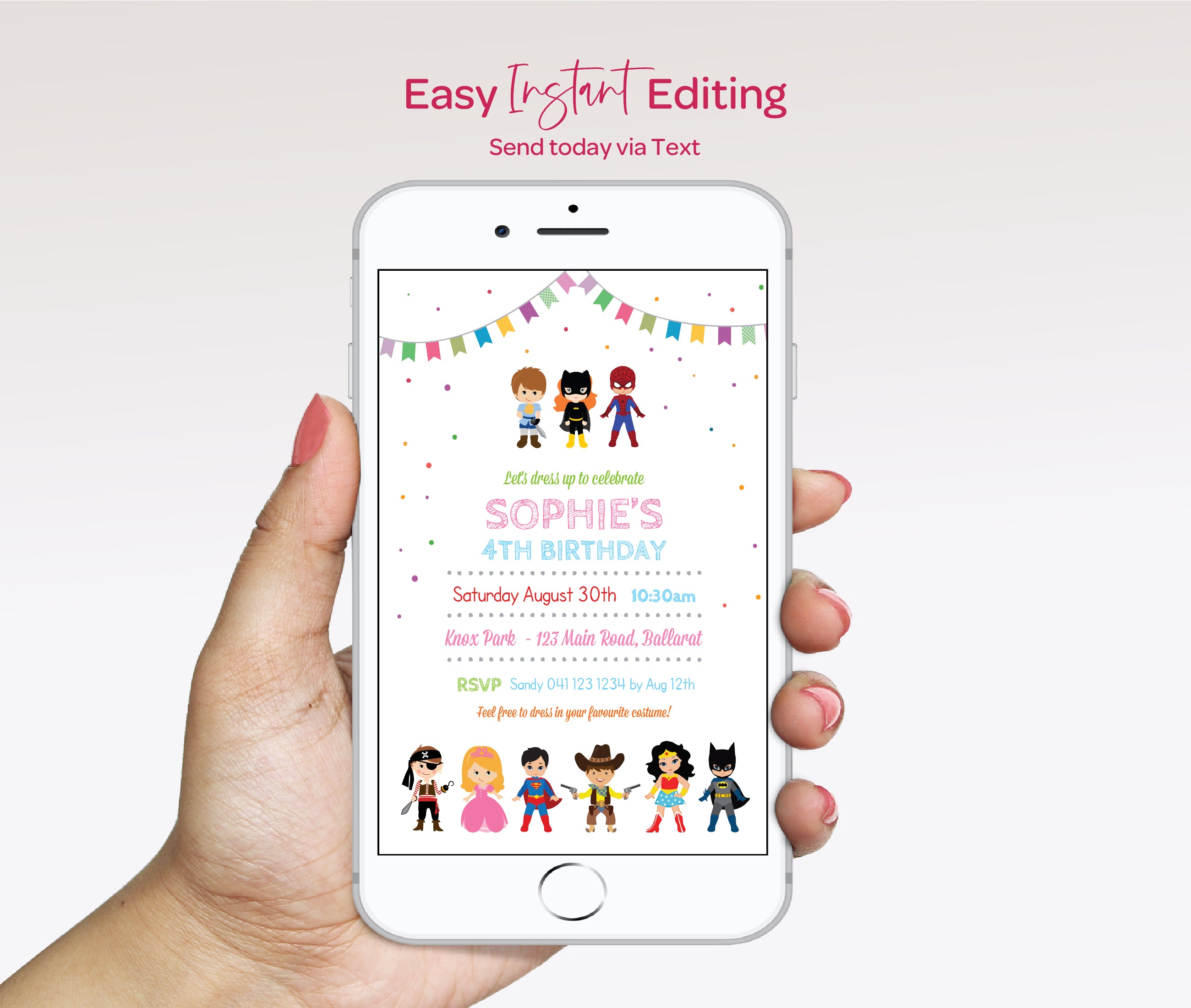 Costume Party Invitation: Kids Dress Up Invite