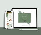 Greenery Wedding Website with RSVP