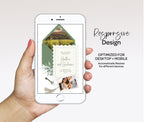 Greenery Wedding Website with RSVP