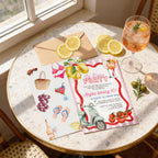 La Dolce 40th Birthday Invitation: Italian Watercolor Illustrated Invite