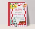 La Dolce 40th Birthday Invitation: Italian Watercolor Illustrated Invite