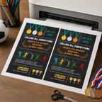Olympics Birthday Invitations: Kids Backyard Games Sports Invite