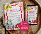 La Dolce 40th Birthday Invitation: Italian Watercolor Illustrated Invite