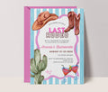 Last Rodeo Bachelorette Invitations - Illustrated Bridal Party Invite Template