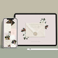 Magnolia Floral Wedding Website with RSVP