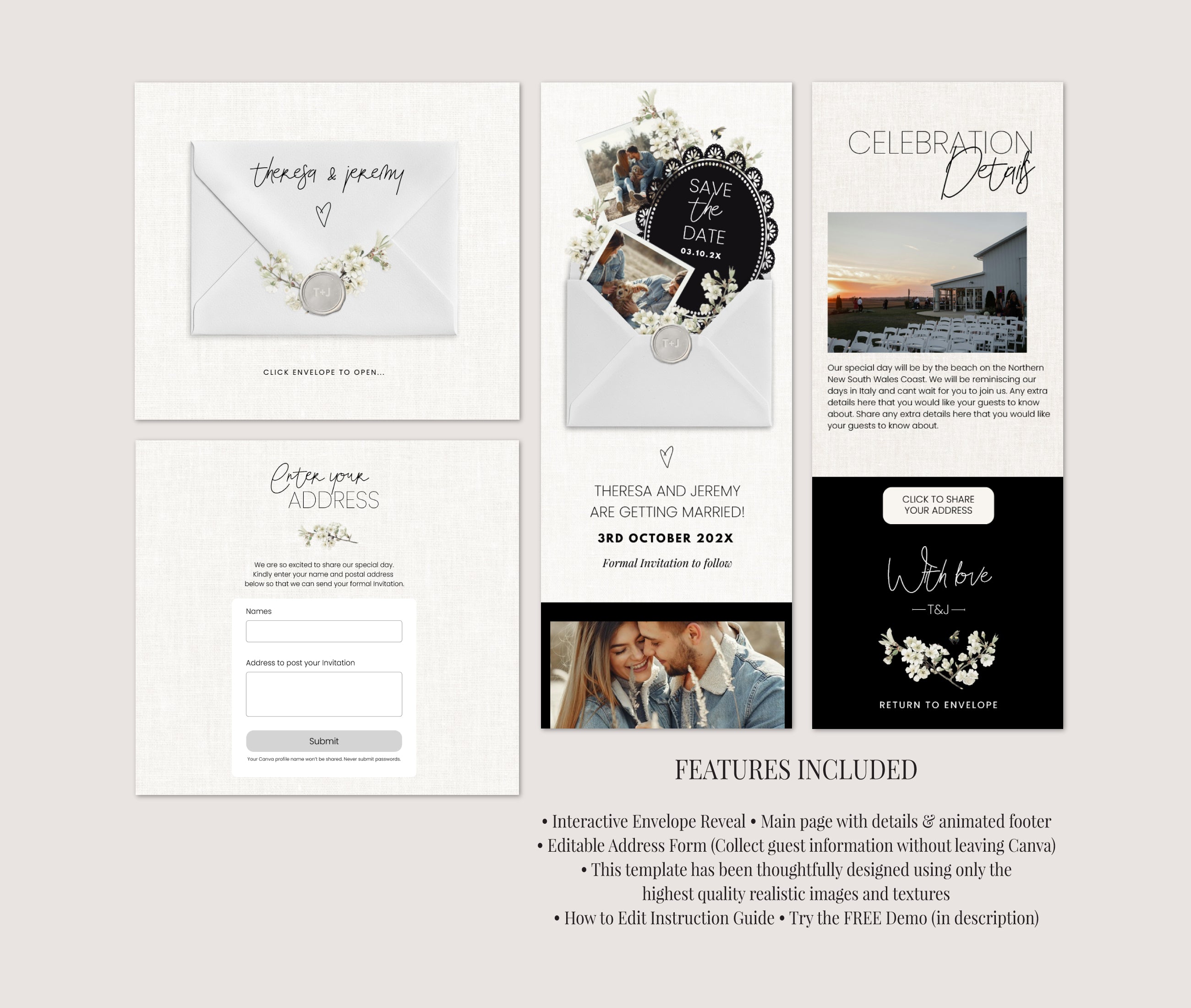 Affection Save the Date Website