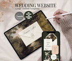 Wedding Website with RSVP - Old Money Green