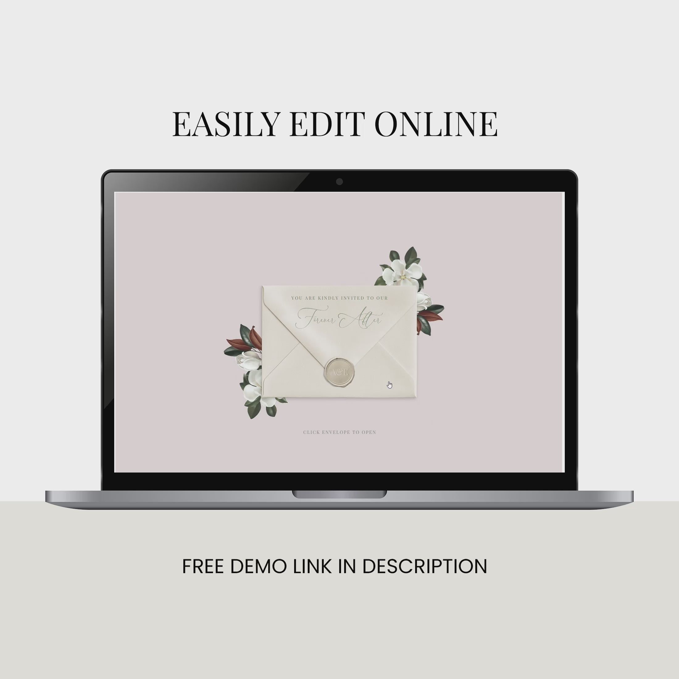 Magnolia Floral Wedding Website with RSVP