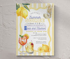 Summer Soiree Engagement Invitations - Illustrated Whimsical Summer