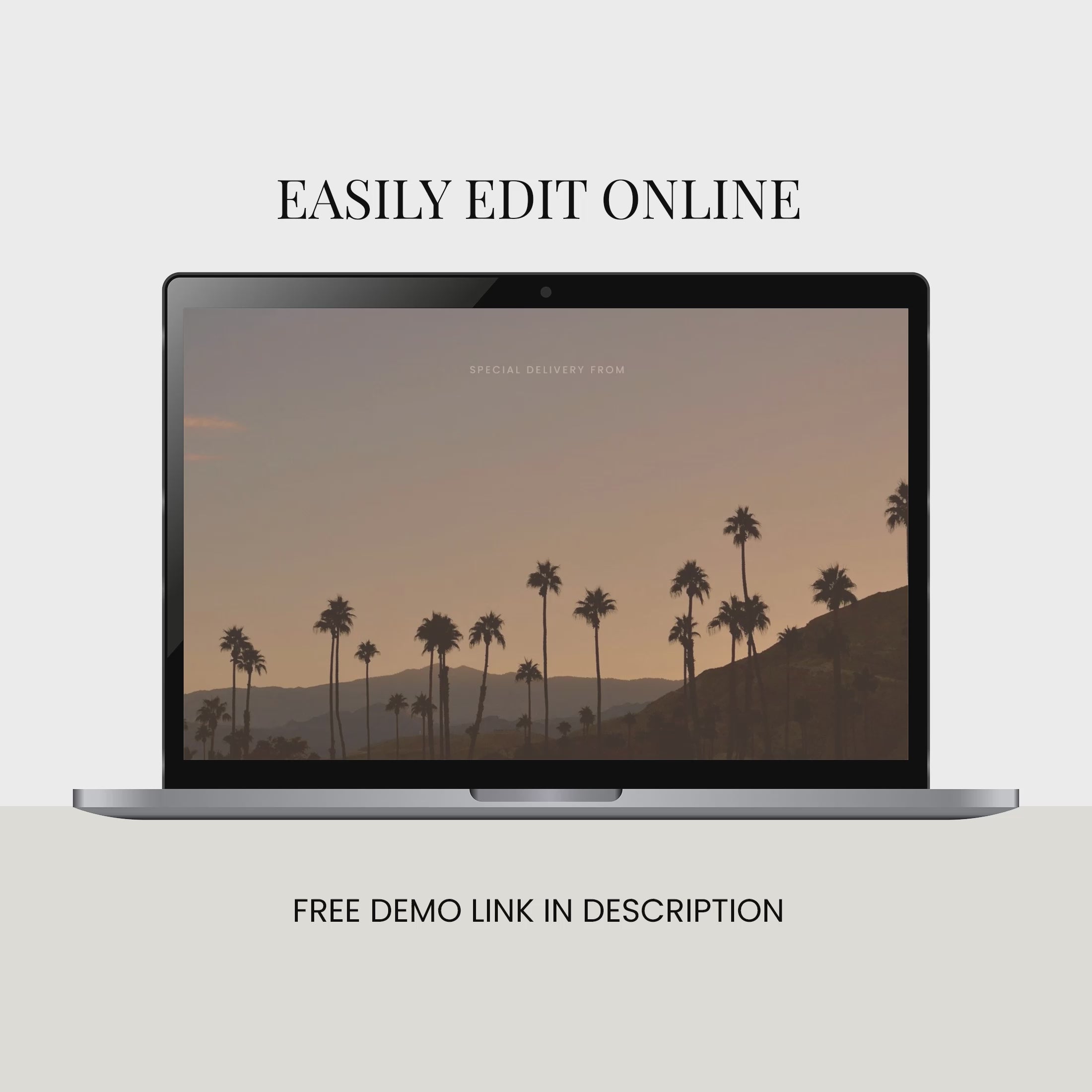 Palm Springs Wedding Website with RSVP
