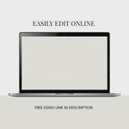 Embossed Monogram Wedding Website with RSVP - Ivory