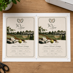 Tennis Birthday Invitation - Old Money Style 30th