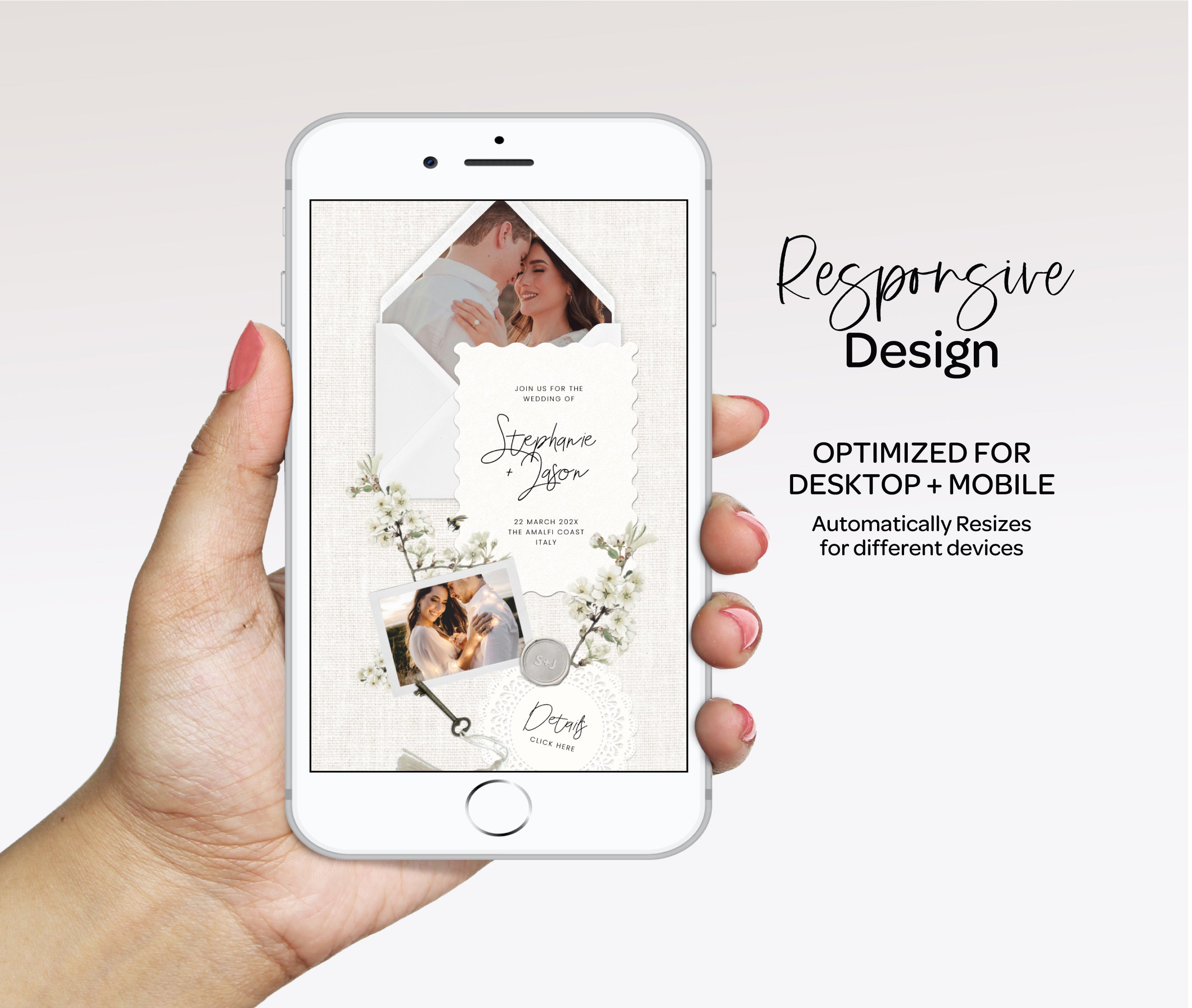 Wedding Website with RSVP - Affection