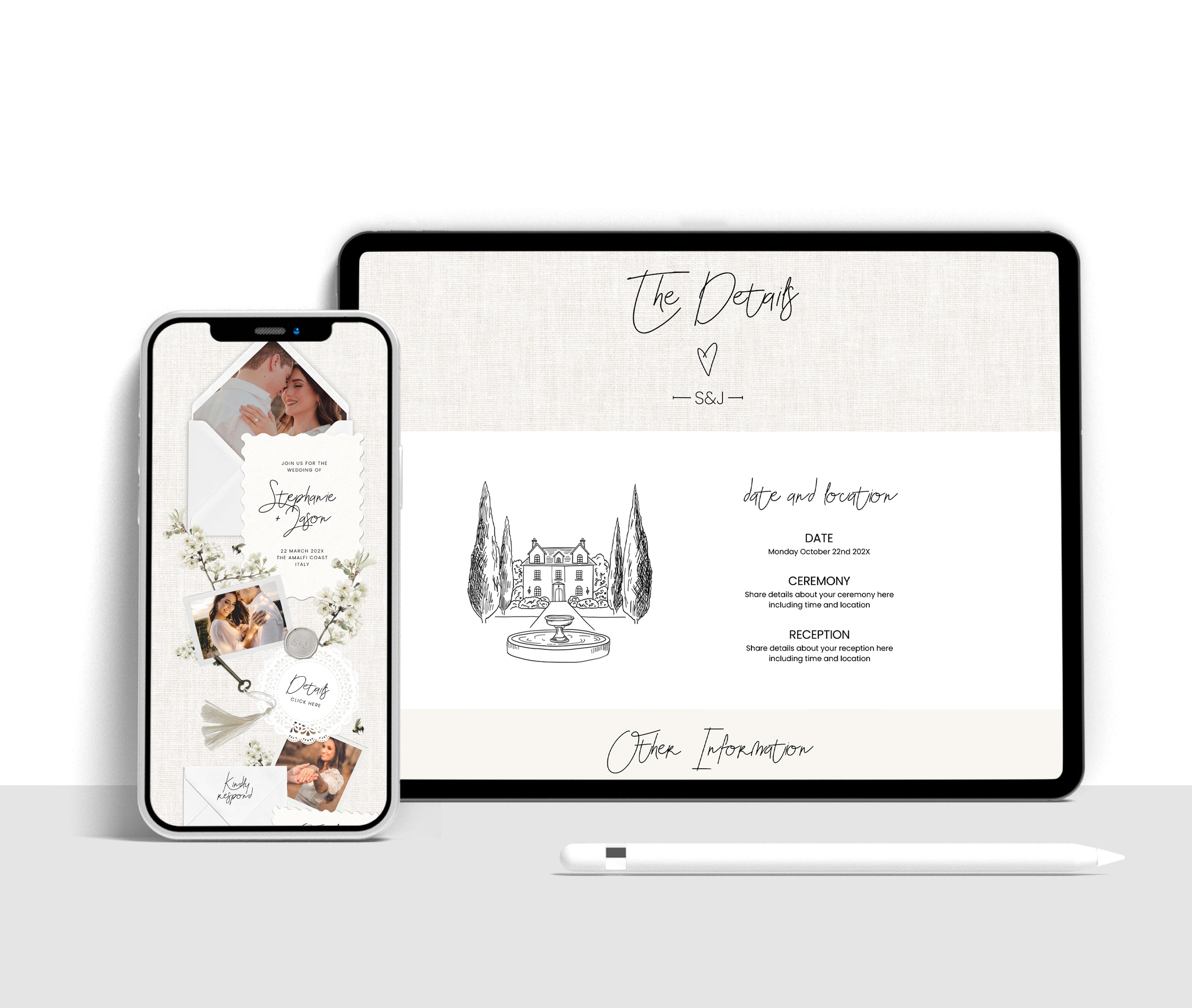 Wedding Website with RSVP - Affection