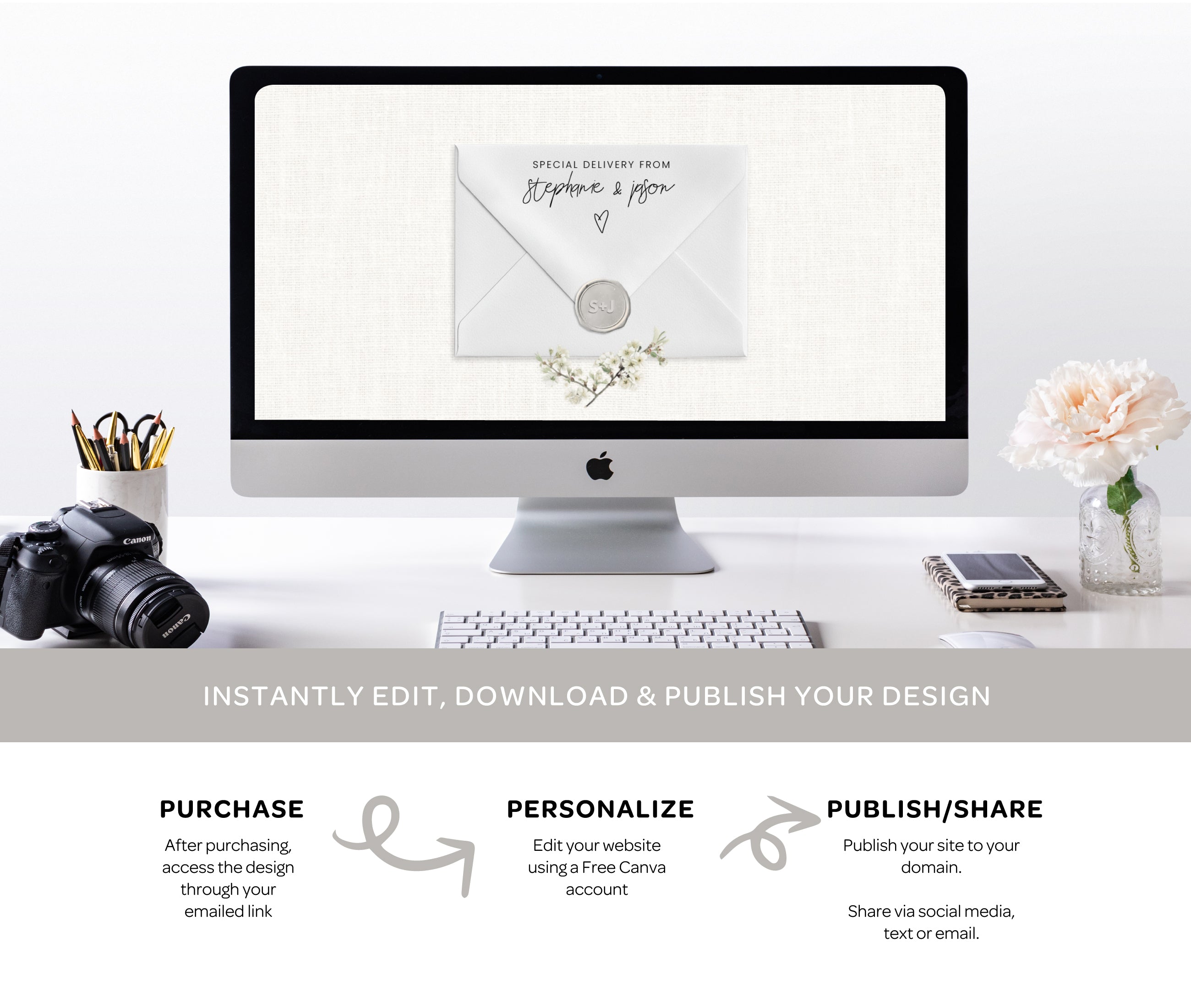 Wedding Website with RSVP - Affection