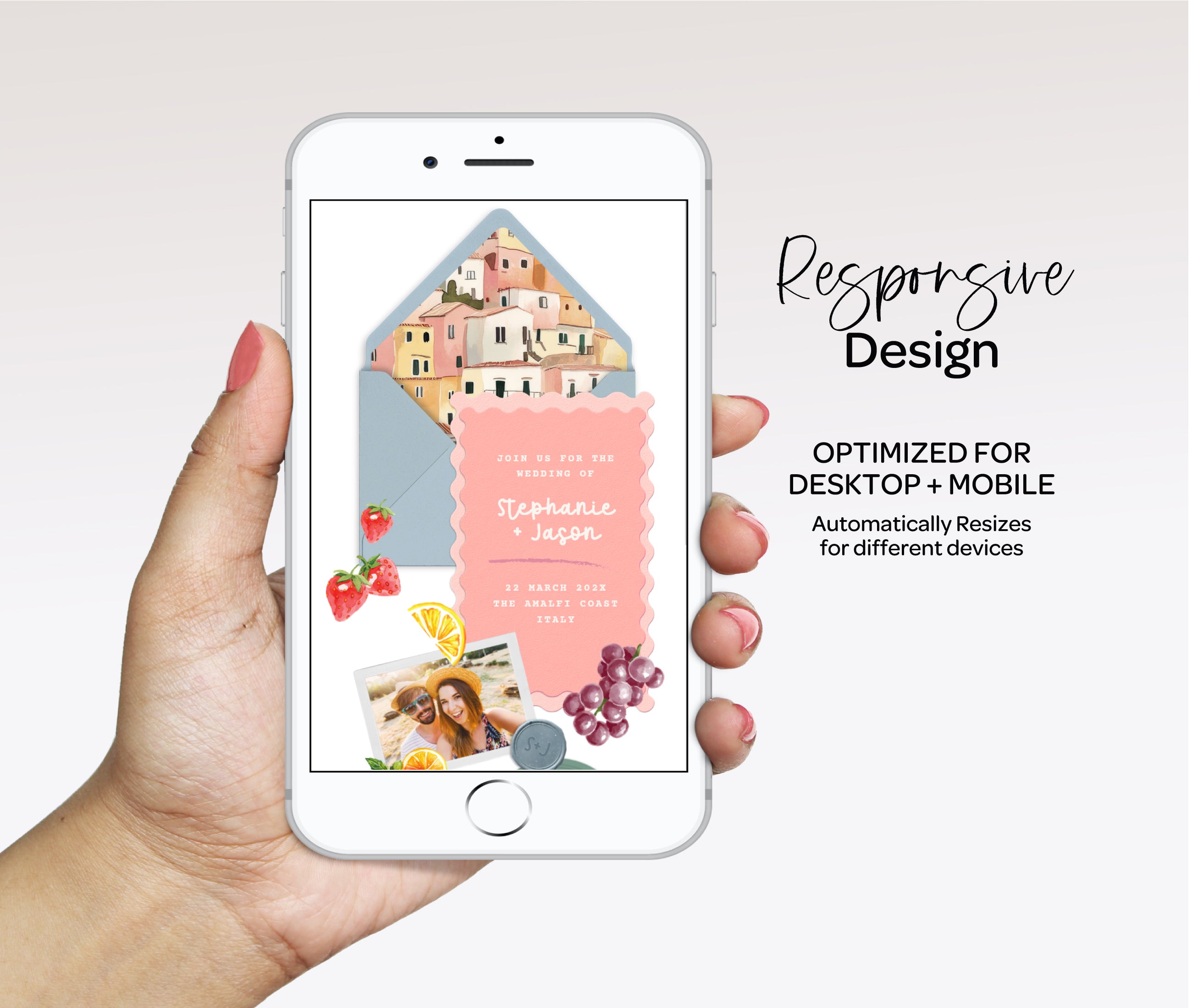 Wedding Website with RSVP - White Lotus