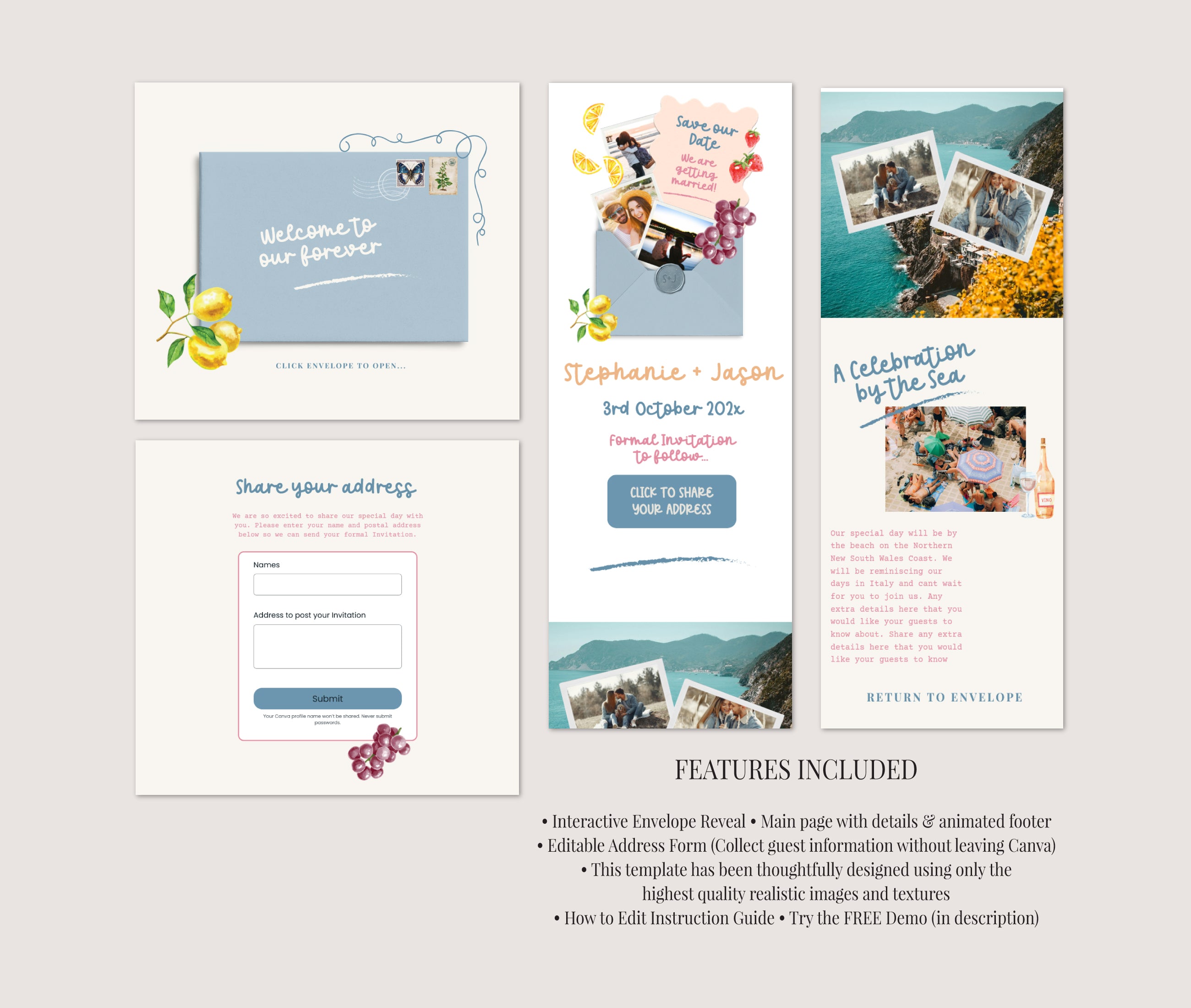 White Lotus Digital Save the Date