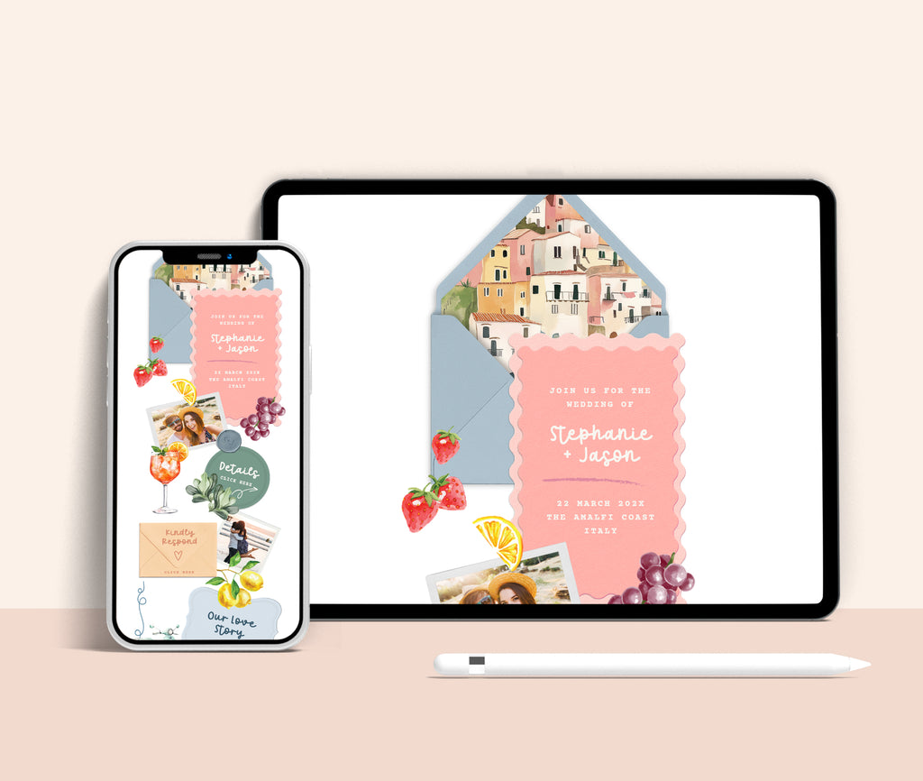 Wedding Website with RSVP - White Lotus